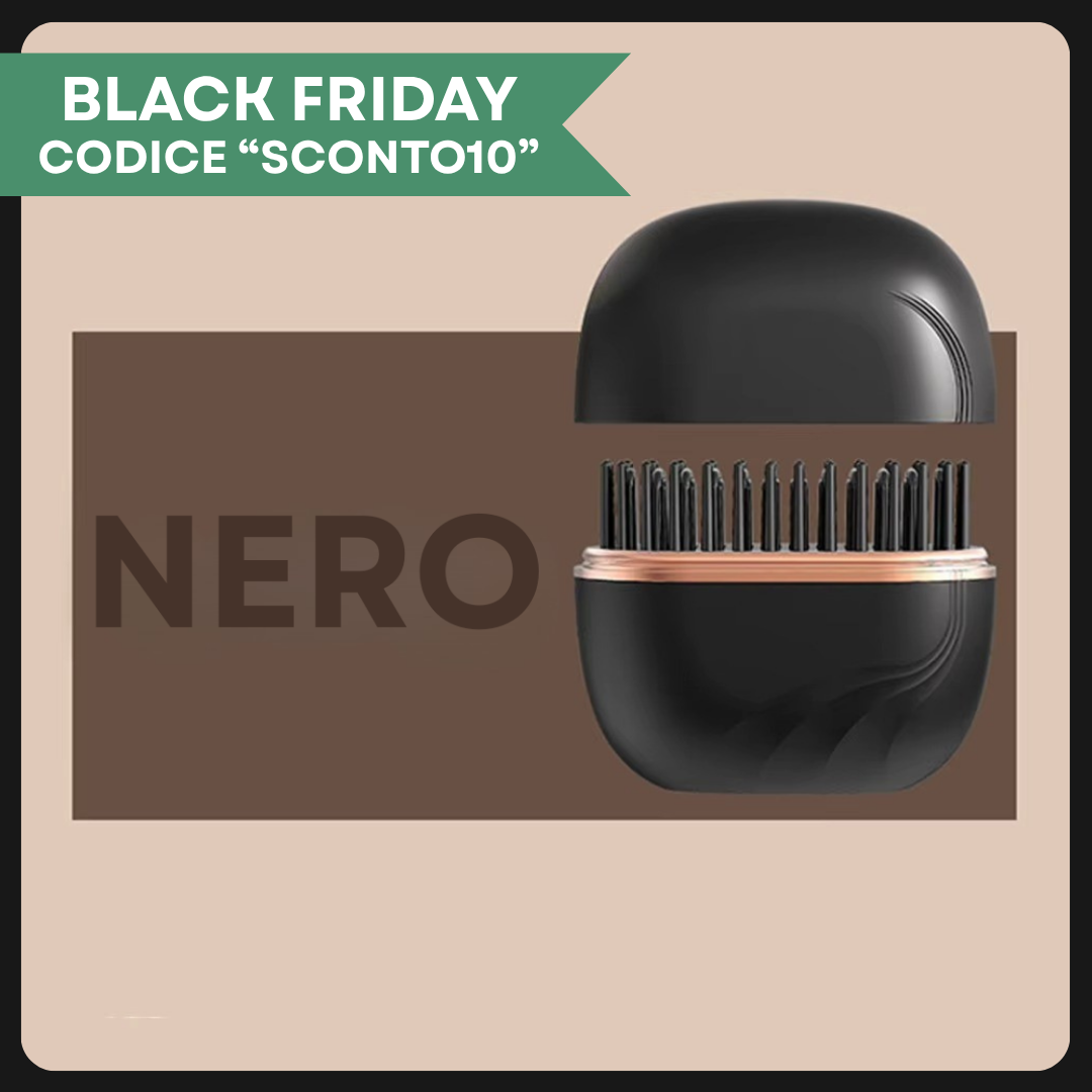 Glowli™ Spazzola Lisciante Senza Fili | Mini Piastra Portatile Anti-Crespo.