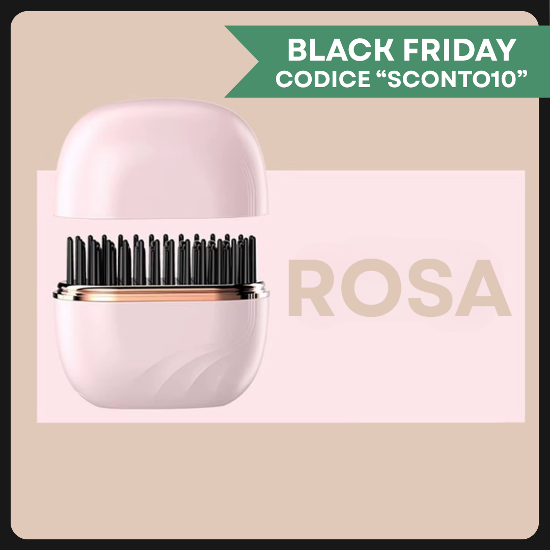 Glowli™ Spazzola Lisciante Senza Fili | Mini Piastra Portatile Anti-Crespo.